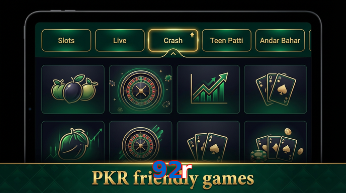 Game list for 92R games section